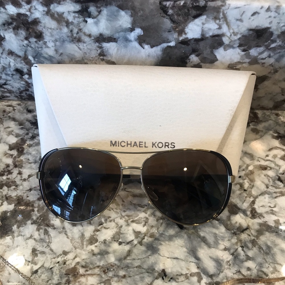 Gold MK aviators like new